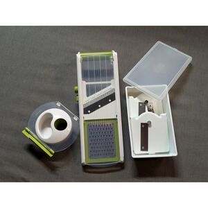 Progressive Mandoline Slicer Set with 3 Interchangeable Blades and Guard